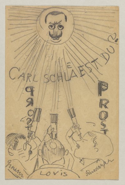 Lovis Corinth til Carl Strathmann: postkort, poststemplet 9. januar 1910 av Lovis Corinth