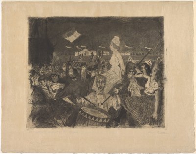 Marie Antoinette på vei til skafottet av Lovis Corinth