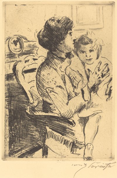 Mor og barn av Lovis Corinth
