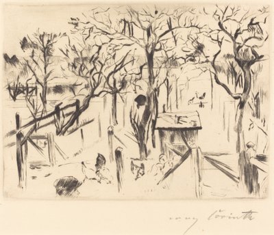 Frukthage i høstens frukthage høsten 1912. av Lovis Corinth