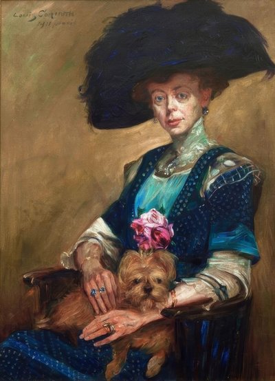 Portrett av fru Luther av Lovis Corinth