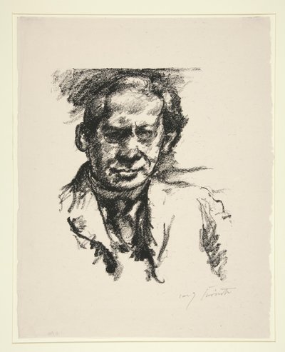 Portrett av Arno Holz av Lovis Corinth
