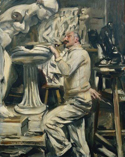 Portrett av billedhuggeren Nikolaus Friedrichs; Portrett av billedhuggeren Nikolaus Friedrichs, 1912 av Lovis Corinth