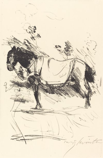 Reitpferd ridehest, 1916. av Lovis Corinth