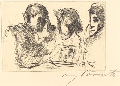 Chess Players sjakkspill, 1918. av Lovis Corinth