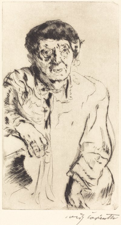 svigermor av Lovis Corinth