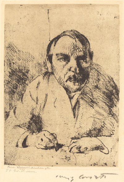 Selvportrett (selvportrett) av Lovis Corinth