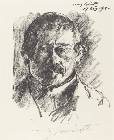 Selvportrett (selvportrett) av Lovis Corinth