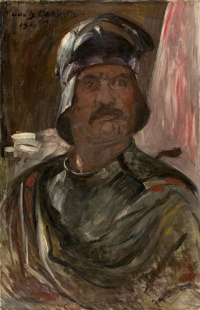Selvportrett i rustning, 1911. av Lovis Corinth