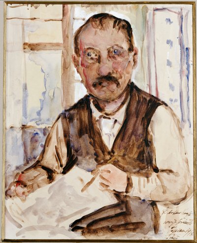 Selvportrett, 1918 av Lovis Corinth