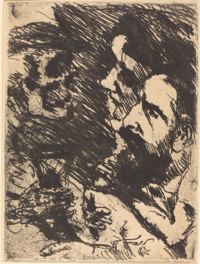 Tod bei Strucks Death Visits the Strucks, 1921 publisert 1922. av Lovis Corinth