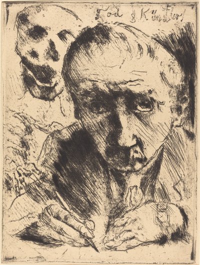 Døden og kunstneren av Lovis Corinth