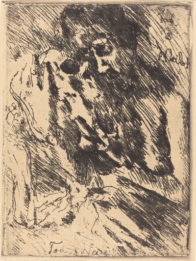 Tod und Weib Death and the Woman, 1921 utgitt 1922. av Lovis Corinth