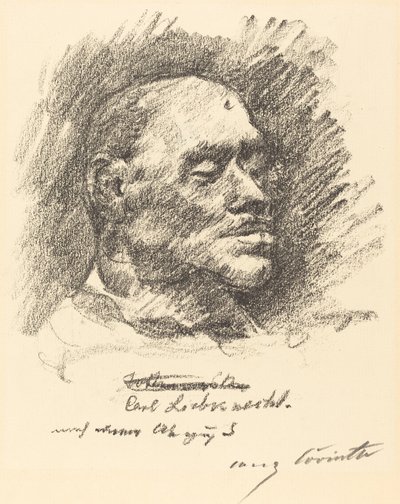 Liebknechts dødsmaske av Lovis Corinth