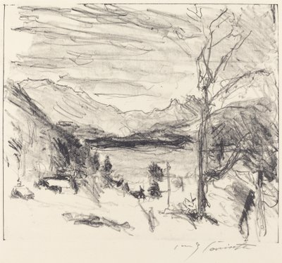 Walchensee i tåke Walchensee i tåke, 1920. av Lovis Corinth