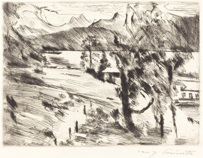 Walchensee landschaft (Walchensee landskap) av Lovis Corinth