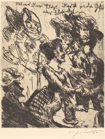 Hva blinken! Det er gustel of blasewitz. Hva er det! Det er Gustel av Blasewitz, 1923. av Lovis Corinth