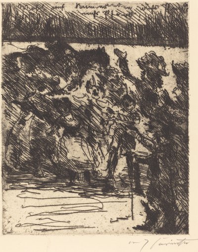 "Opp, kamerater, til hest, til hest! Inn i marken, trukket inn i friheten!" ("Kom igjen, kamerater, til hest, til hest! For å kjempe, på vei mot frihet!") av Lovis Corinth