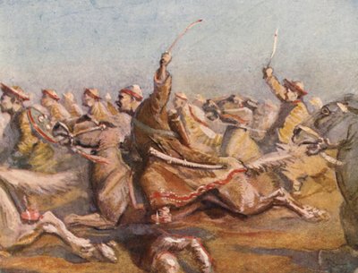 Illustrasjon til fortellinger om korstogene (fargelitografi) av Lowes Dalbiac Luard