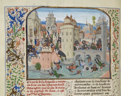 Jacqueries nederlag 9. juni 1358, ca 1470-1475. av Loyset Liedet