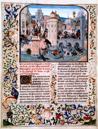Massakre på bondeopprørerne i Meaux, 1358, c1475 av Loyset Liedet