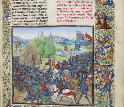 Slaget ved Roosebeke 27. november 1382, ca 1470-1475. av Loyset Liedet