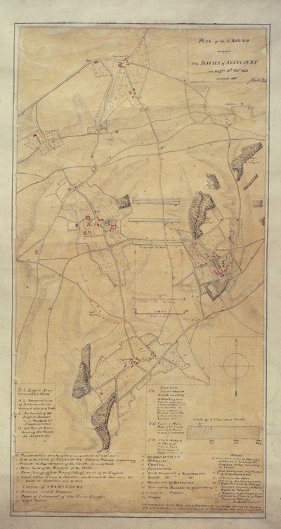 Add.16368 C Undersøkelse av feltet Agincourt av Lt. Colonel John Woodford
