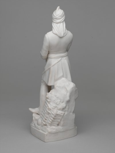 Parian ware-statuett av løytnant (senere major) William Hodson av Ltd Mintons