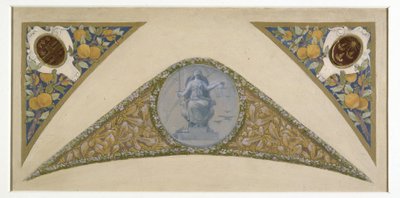 Entwurf für die Treppe des Festsaals im Hôtel de Ville de Paris: Waage von Luc-Oliver Merson