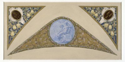 Skizze für die Festtreppe im Pariser Rathaus: Jungfrau, zwischen 1888 und 1898 von Luc-Oliver Merson