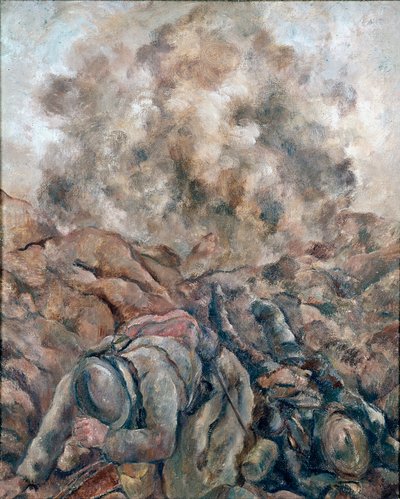 Første verdenskrig: "" Au Front "" Maleri av Luc Albert Moreau (1881-1948) 1914 Paris, Nasjonalmuseet for moderne kunst, Centre Georges Pompidou av Luc Albert Moreau