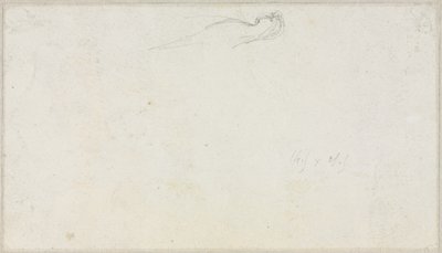 Skisse av en sfinx [] verso, ca. 1879-80. av Luc Olivier Merson