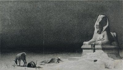 Resten på flukten til Egypt (recto) av Luc Olivier Merson