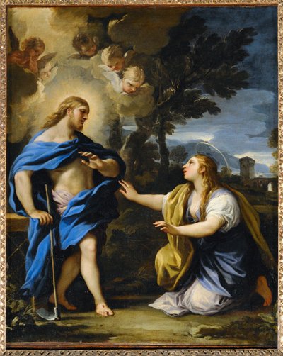 Noli me tangere. Kristus møter Maria Magdalena etter oppstandelsen … av Luca (circle of) Giordano
