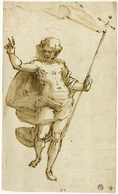 Oppstandne Kristus av Luca Cambiaso