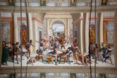 Historien om Ulysses (returen), taket til Salone Cambiaso av Luca Cambiaso