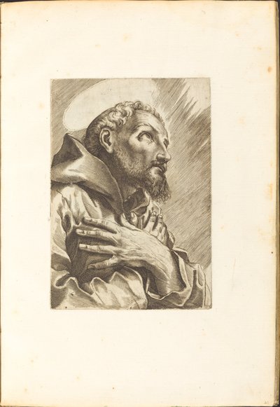 Den hellige Frans av Assisi av Luca Ciamberlano