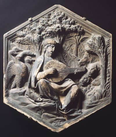 Musikk (Orpheus), av Luca della Robbia (ca. 1400-1482) av Luca Della Robbia