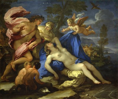 Ariadne forlatt av Thesevs på Naxos, ca 1675-1680. av Luca Giordano