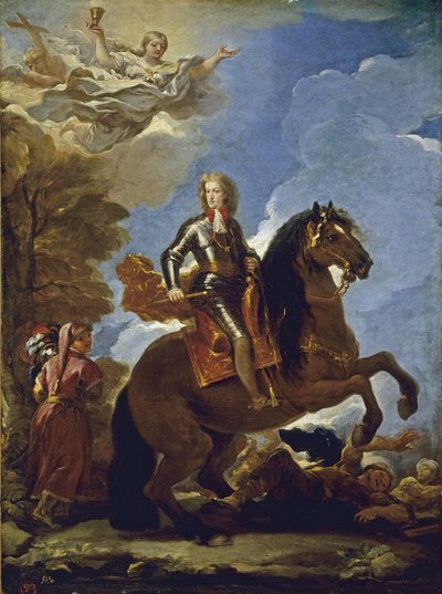 Rytterportrett av Charles II av Spania, før 1694 av Luca Giordano