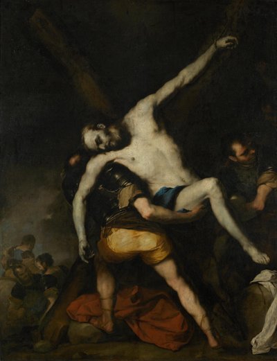 Nedtagelsen fra korset av den hellige Andreas av Luca Giordano