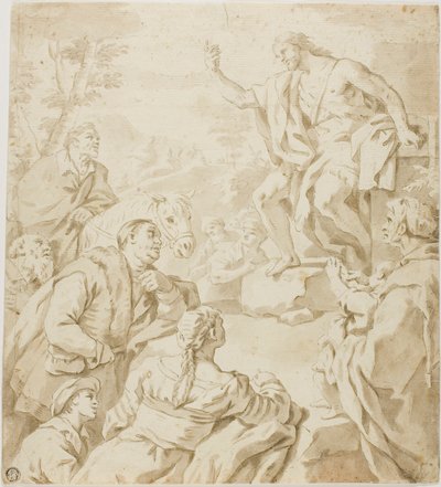 Døperen Johannes forkynner av Luca Giordano