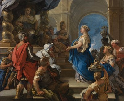 Salomo og dronningen av Saba av Luca Giordano