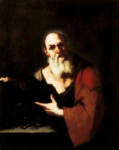 Sokrates, av Luca Giordano (1634-1705), olje på lerret av Luca Giordano