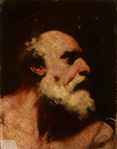 Sankt Bartolomeus (detalj av maleriet) av Luca Giordano