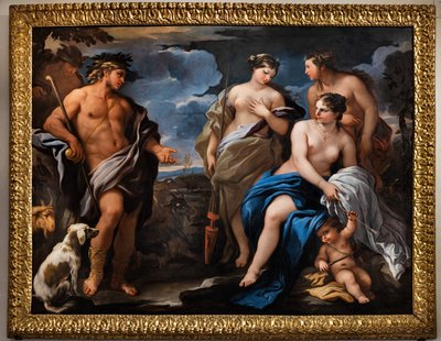 The Judgment of Paris, andre halvdel av 1600-tallet (olje på lerret) av Luca Giordano