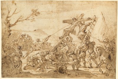 Hevingen av korset av Luca Giordano