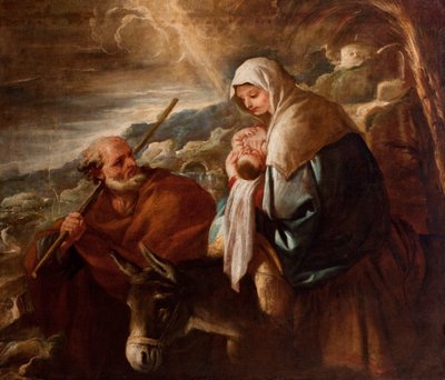 Flukten til Egypt av Luca Giordano