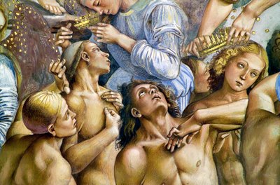Elect, fra Last Judgment fresco cycle av Luca Signorelli
