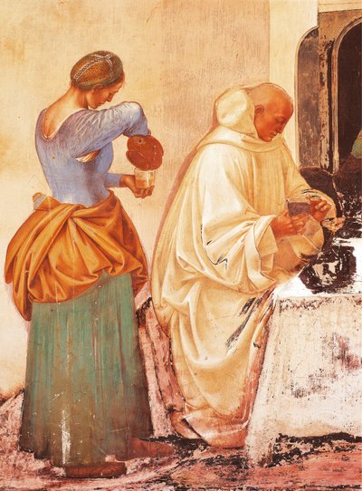 Historier om St. Benedict av Luca Signorelli (ca. 1445-1523), freskomaleri, St. Benedikts kloster, Monte Oliveto Maggiore-klosteret av Luca Signorelli